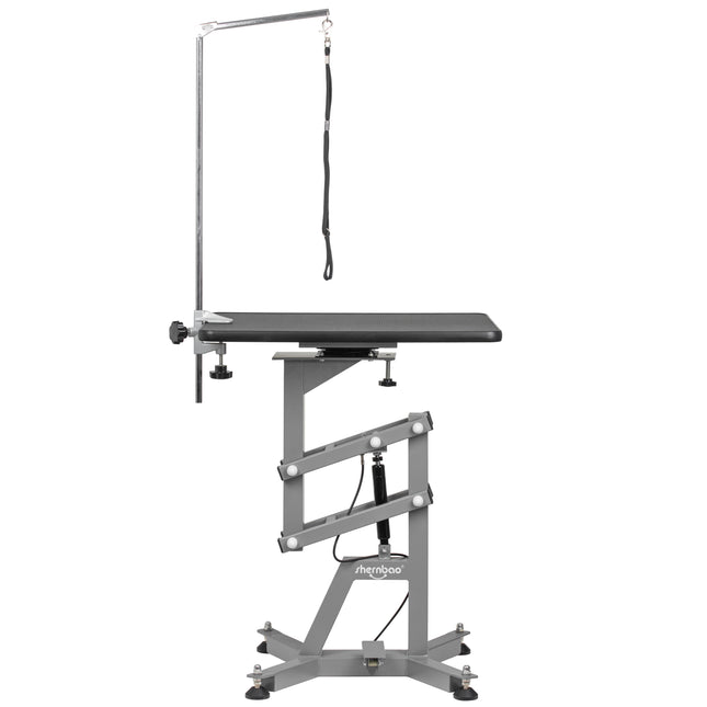 Shernbao Air Lifting Grooming Table - grooming table with pneumatic lift, black top