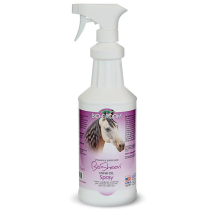 Bio - Groom Bio - Sheen Mink Oil - Glossing Conditioner for Horse Coat with Mink Oil