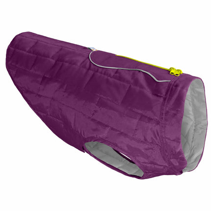 Kurgo Loft Jacket Violet/Grey - reversible waterproof jacket for dogs, purple and grey