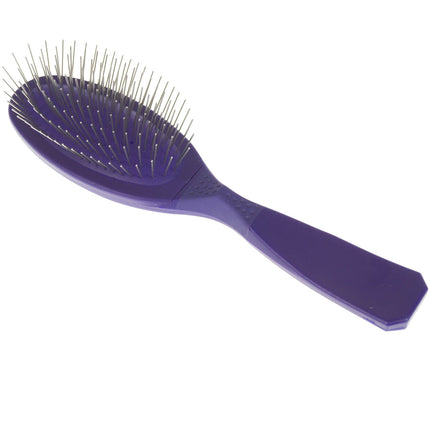 Madan Small Pin Brush - professional small brush with an ergonomic handle, medium-soft metal pins