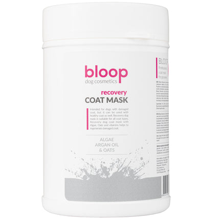 Bloop Recovery Coat Mask - regenerating mask for dogs with algae, argan oil, and oat seed extract