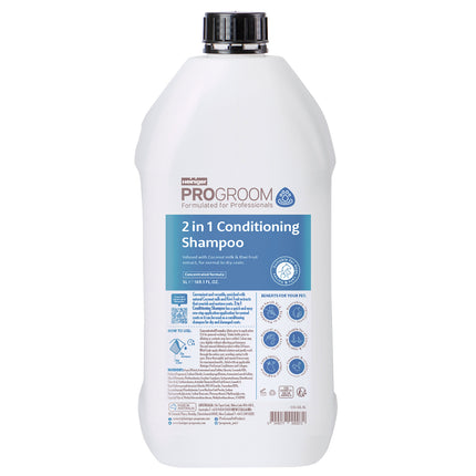 ProGroom 2in1 Conditioning Shampoo - conditioning shampoo for dogs and cats, concentrate 1:6