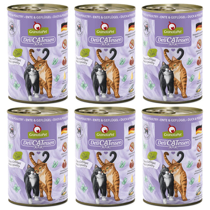 GranataPet DeliCatessen Duck & Poultry - grain-free wet food for cats, duck and poultry