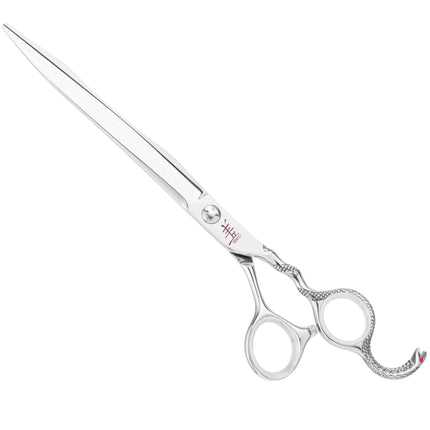 Yento Cobra Straight Scissor - professional straight scissors hand-forged with cobalt addition, decorative handle