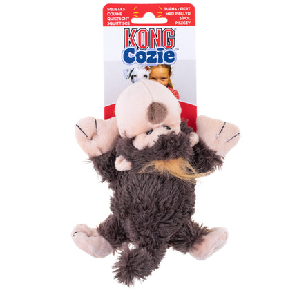 KONG Cozie Naturals Monkey - durable plush toy for dogs, monkey with squeaker