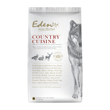 Eden Country Cuisine Size S - Dog Food for Small Breeds with Duck, Lamb, Rabbit, and Game Meat