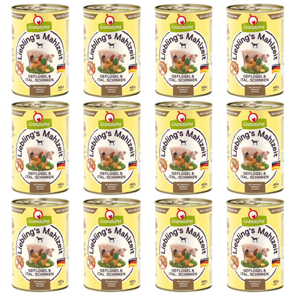 GranataPet Poultry & Italian Ham - grain-free wet dog food, poultry and Italian ham