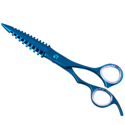 Excalibur Shears Predator Blue - very sharp grooming scissors, straight