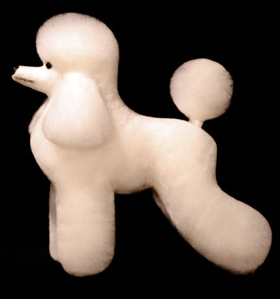 Mr. Jiang Poodle Full Body Hair Lamb - interchangeable fur for Toy Poodle grooming mannequin, cream