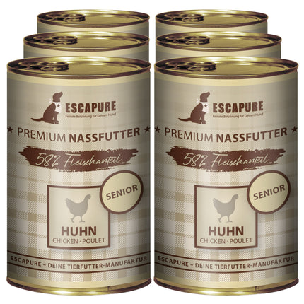 Escapure Senior Chicken - wet food for senior dogs, chicken with vegetables