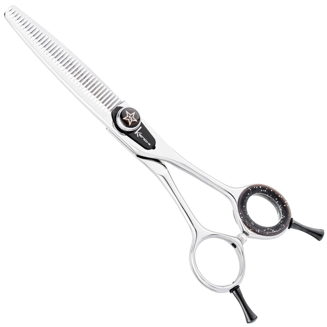 Kenchii Five Star Blenders - Single-sided thinning shears for groomers, 38 teeth with micro-serration