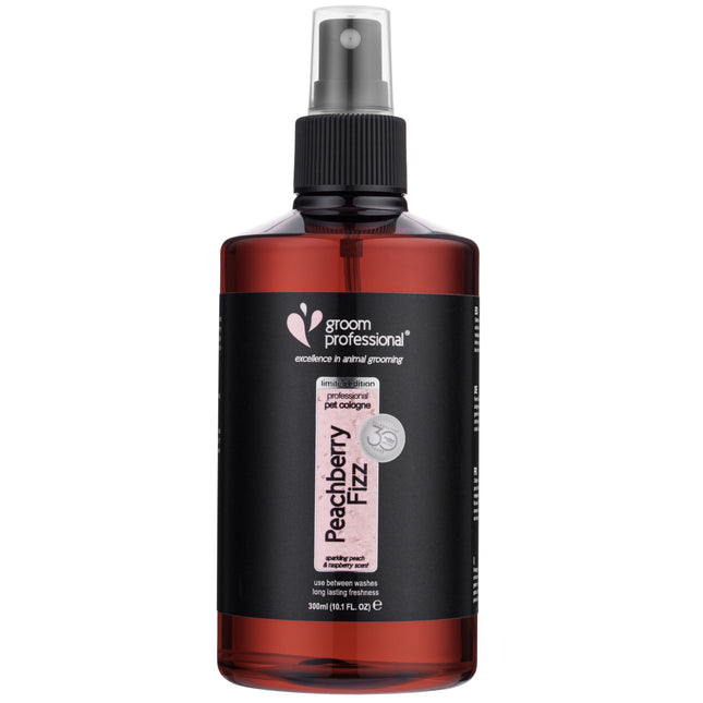 Groom Professional Peachberry Fizz Cologne - perfumed water for dogs with a peach and raspberry scent