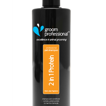 Groom Professional 2in1 Protein Shampoo - dog shampoo with conditioner and protein, concentrate 1:10