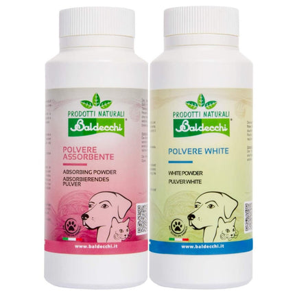 Baldecchi Powder + Absorbing Powder 90g - set of powders for dogs, for removing discoloration from fur and tear stains.