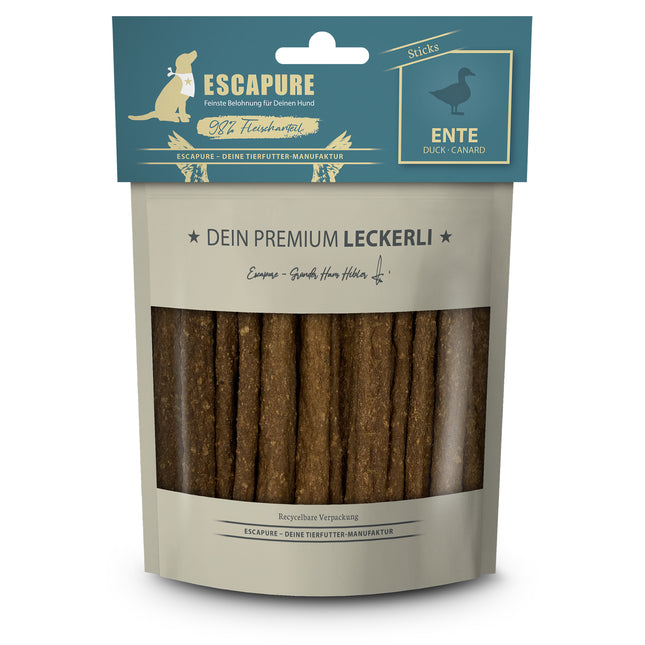 Escapure Premium Duck Sticks - natural dog treats, duck sticks