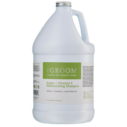 IGroom Argan Vitamin E Shampoo - moisturizing and cleansing shampoo for dogs and cats, concentrate 1:16