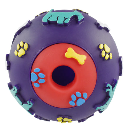 Flamingo Treat Ball - treat ball for dogs - purple