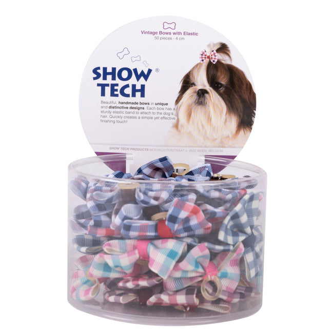 Show Tech Vintage Bows 50 pcs - handmade bows on elastic