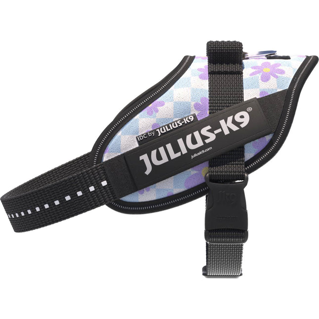 Julius - K9 IDC Powerharness Cartoon - dog harness with reflective elements, floral design - Mini - Mini