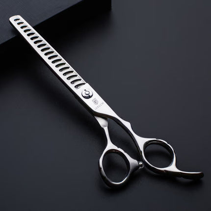 Jargem Grooming Satin Chunkers - handy single-sided thinning shears with a satin finish - 24 teeth