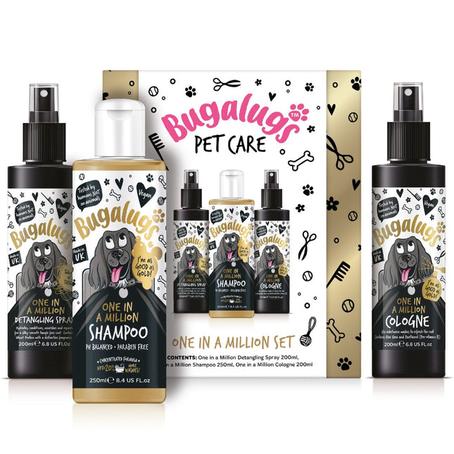 Bugalugs One in a Million Gift Set - scented grooming products set for dogs