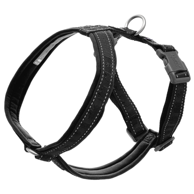 Hurtta Casual Eco Y - Harness Raven - guard harness for dogs made from recycled materials - 80 - 90