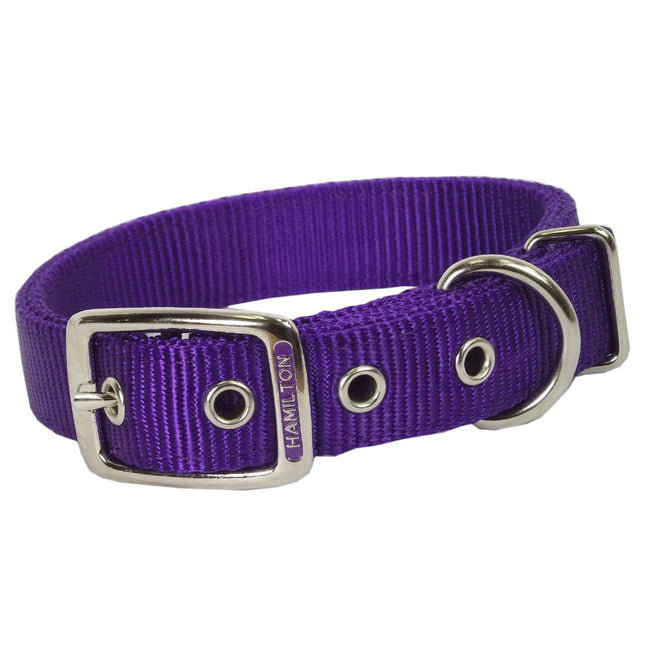 Hamilton Hamilton Double Thick Dog Collar - strong, nylon dog collar - Length: 51cm