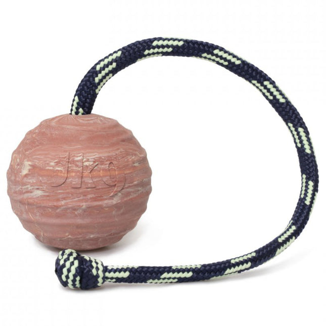 Julius K9 Natural Rubber Ball Line - rubber ball with a rope for dogs