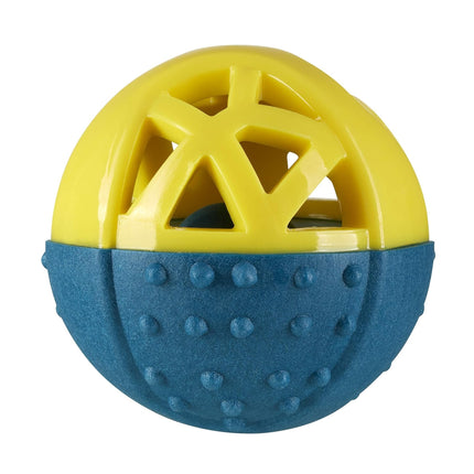 Nuzzle Puzzle Ball (9cm) - treat ball for dogs, bouncy, floating, with squeaker