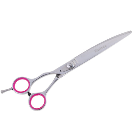 Geib Entree Left Curved Scissor - high-quality grooming scissors made from Japanese steel, left-handed curved design