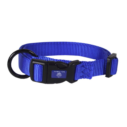 Hamilton Classic Adjustable Collar - nylon collar with adjustable circumference, for medium breed dogs