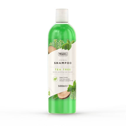 Wahl Tea Tree Shampoo - antibacterial shampoo for dogs with skin issues, concentrate 1:11