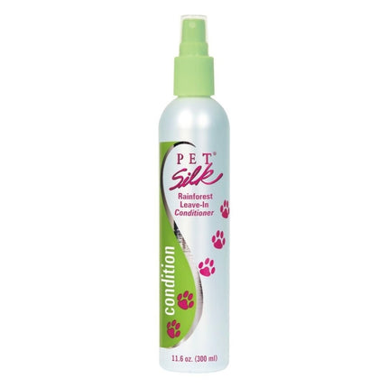 Pet Silk Rainforest Leave-In Conditioner - Anti-static and Moisturizing Fur Spray with Tropical Scent, for Daily Use