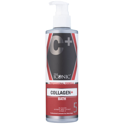 True Iconic Collagen Plus Bath - professional regenerating shampoo for all types of fur, with collagen and vitamin E, concentrate 1:7