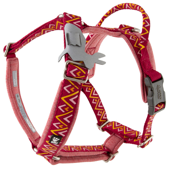 Hurtta Razzle - Dazzle Y - Harness Beetroot - adjustable guard harness for dogs - 80 - 100cm