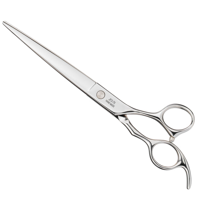 Jargem Straight Scissors - straight grooming scissors with an ergonomic handle and decorative screw