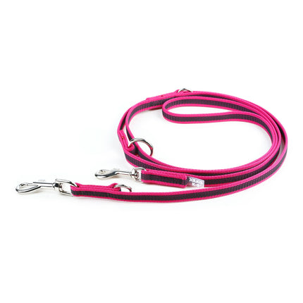 Julius K9 Color & Gray Supergrip Leash 1.4x220cm - adjustable dog leash, non-slip