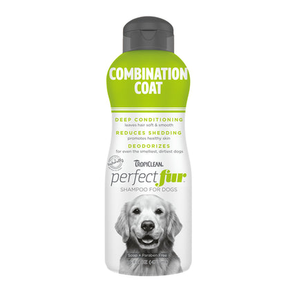 Tropiclean Perfect Fur Combination Coat Shampoo - shampoo for dogs with mixed fur