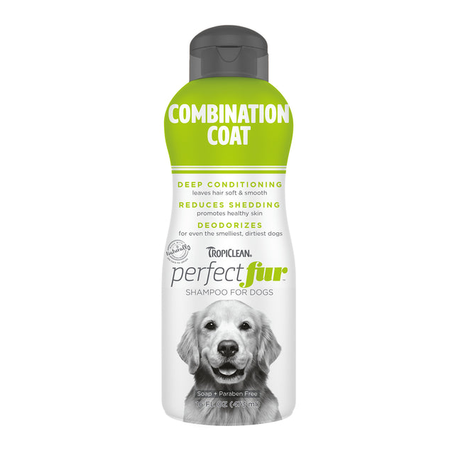 Tropiclean Perfect Fur Combination Coat Shampoo - shampoo for dogs with mixed fur