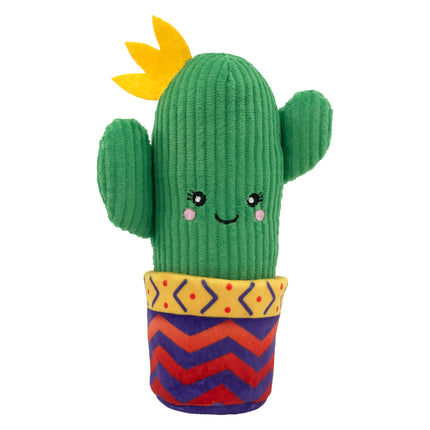 KONG Wrangler Cactus - plush toy for cats, cactus with a crinkly pot, infused with catnip