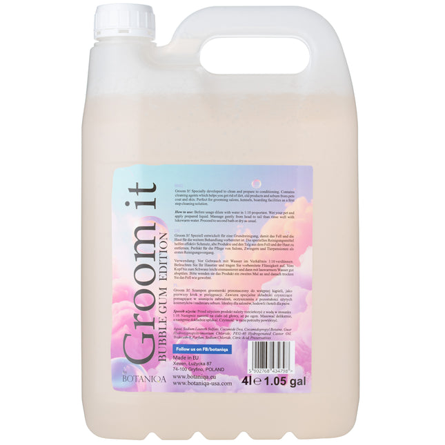 Botaniqa Groom It Shampoo Bubble Gum - basic wash shampoo for dogs with a bubble gum scent