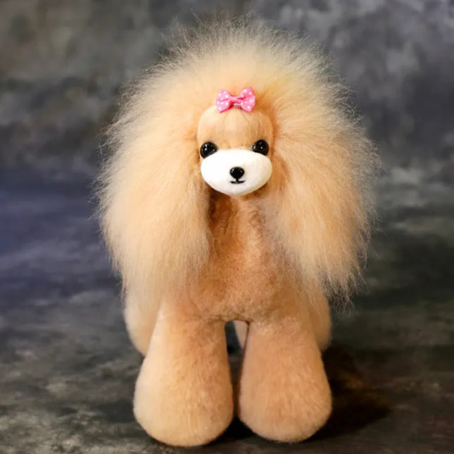 Mr. Jiang Teddy Full Body Hair - interchangeable fur for the Teddy grooming mannequin, beige with a face