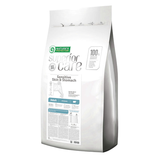 Nature's Protection Superior Care Sensitive Skin & Stomach Adult All Breeds Lamb - food for sensitive dogs of all breeds, with lamb