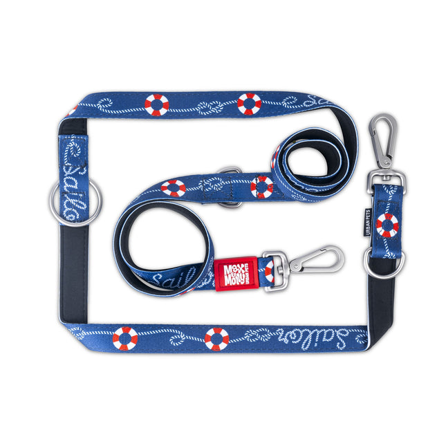 Max&Molly Multi-Leash Sailor - adjustable leash for dogs, nautical pattern, 200cm