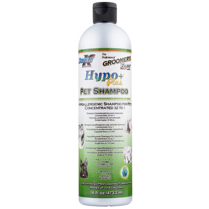 Double K Hypo Plus Shampoo - odorless hypoallergenic shampoo for dogs, cats, and horses, concentrate 1:32