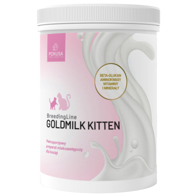 Pokusa BreedingLine GoldMilk Kitten - complete milk replacer for kittens, from the first day of life, rich in vitamins and minerals