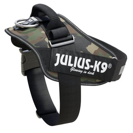 Julius - K9 IDC Powerharness Camouflage - high-quality harness for dogs in camouflage/khaki color