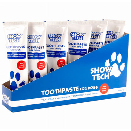 Show Tech Beef Toothpaste 85g - dog toothpaste with fluoride, beef flavor