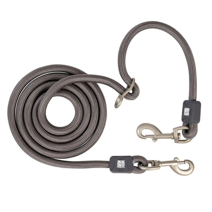 Max&Molly Rope Leash Matrix 2.0 200cm Stone - adjustable rope leash for dogs, gray