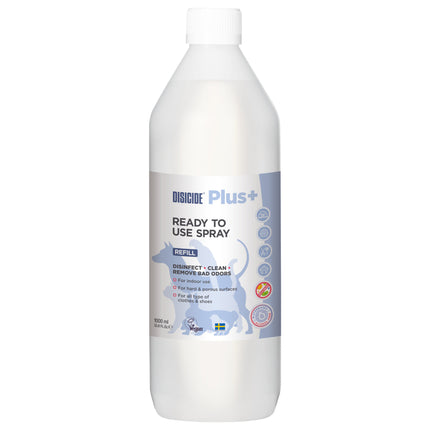 Disicide Plus+ Ready To Use Spray Refill - cleaning and disinfecting solution for surfaces, eliminating unpleasant odors